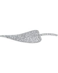 Genevive Jewelry - Silver Cz Pin - Lyst