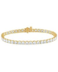 Lab Grown Diamonds - 14K 10.00 Ct. Tw. Lab-Grown Diamond Tennis Bracelet - Lyst