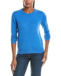N.Peal Cashmere - Evie Classic Round Neck 100% Cashmere Sweater - Lyst