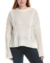 Splendid - X @Cellajaneblog Cable Knit Wool-Blend Sweater - Lyst