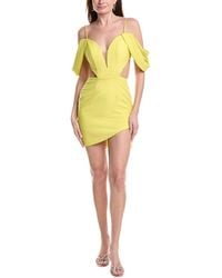 Jovani - Satin Short Slit Dress - Lyst