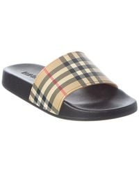 Burberry - Rubber Check Slide - Lyst