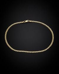 Italian Gold - 14k Mariner Link Ankle Bracelet - Lyst