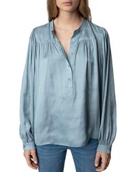 Zadig & Voltaire - Tigy Satin Blouse - Lyst