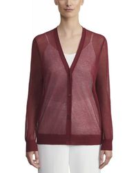Lafayette 148 New York - V-neck Button Front Cardigan - Lyst