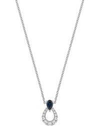Bony Levy - 18K 0.46 Ct. Tw. Diamond & Sapphire Necklace - Lyst