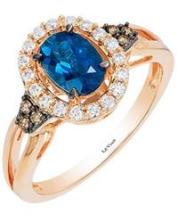 Le Vian - 14k Rose Gold 1.09 Ct. Tw. Diamond & Topaz Ring - Lyst
