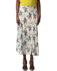 Zadig & Voltaire - June Soft Bouquet Skirt - Lyst