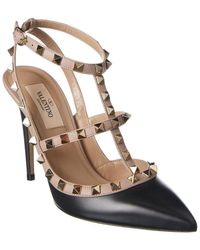 all black valentino heels
