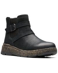 Clarks - Noralyn Strap Suede Bootie - Lyst