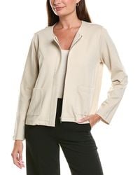 Eileen Fisher - Round Neck Jacket - Lyst