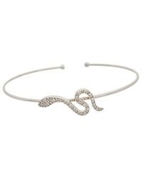Meshmerise - 18K Plated 0.10 Ct. Tw. Diamond Bangle Bracelet - Lyst