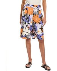 Marimekko - Kasvisto Suvikimppu Linen-Blend Short - Lyst