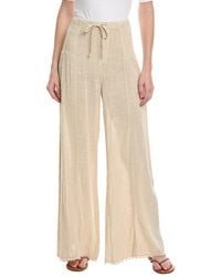 XCVI - Gauze Linen-Blend Kaj Wide Leg Pant - Lyst