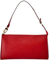 Louis Vuitton Pochette Accessoires Epi Leather Baguette - Red