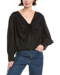 Rebecca Taylor - Drawstring Blouse - Lyst