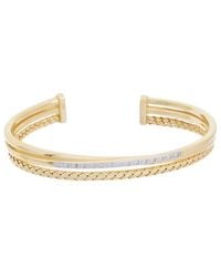 Meshmerise - 18K Plated 0.15 Ct. Tw. Diamond Mesh Bangle - Lyst