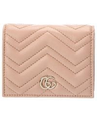 Gucci - Gg Marmont Leather Card Case - Lyst