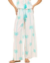 Surf Gypsy - Striped Palm Embroidered Pant - Lyst