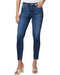 PAIGE - Hoxton Ankle Emotion Distressed Skinny Leg Jean - Lyst