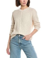 ATM - Pintuck Linen & Silk-Blend Sweater - Lyst