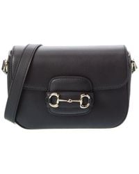 Gucci - Horsebit 1955 Soft Small Top Handle Leather Shoulder Bag - Lyst