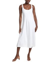 Nanette Lepore - Linen-Blend Midi Dress - Lyst