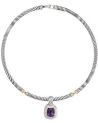 David Yurman - Albion & Cable Collection 14K & Amethyst Necklace (Authentic Pre-Owned) - Lyst