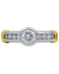 Diana M. Jewels - Fine Jewelry Platinum & 18k 1.11 Ct. Tw. Diamond Ring - Lyst