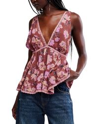 Free People - Rome Printed Tank Top - Lyst
