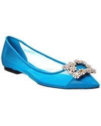 Roger Vivier - Mesh & Patent Flat - Lyst
