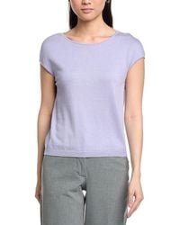 St. John - Open Neck Cashmere-Blend Sweater - Lyst