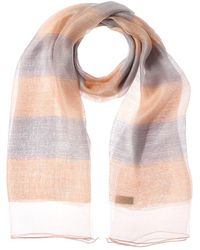 Saachi - Shimmering Striped Silk & Wool-Blend Scarf - Lyst