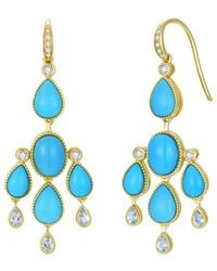 Nina Zhou Jewelry - 14K 6.65 Ct. Tw. Diamond & Aquamarine Drop Earrings - Lyst