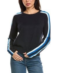 Brodie Cashmere - Varsity Crewneck Cashmere-Blend Sweater - Lyst