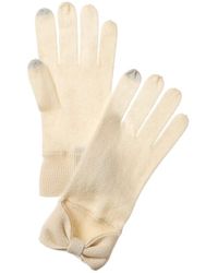 Forte - Bow Cashmere Gloves - Lyst