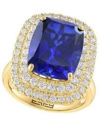 Effy Fine Jewelry - 14K.74 Ct. Tw. Lab-Grown Diamond & Lab-Grown Sapphire Ring - Lyst