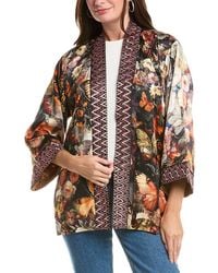 Johnny Was - Merhawi Reversible Silk-Blend Kimono - Lyst