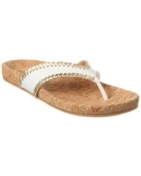 Jack Rogers - Thelma Leather Flip Flop - Lyst