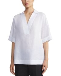 Lafayette 148 New York - Plus Pippen Linen Blouse - Lyst