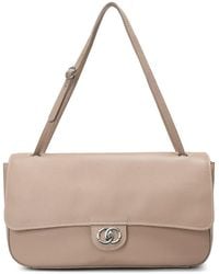 Tiffany & Fred Paris - Premium Pebbled Leather Turnlock Shoulder Bag - Lyst