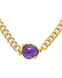 Kenneth Jay Lane - 22K Plated Choker Necklace - Lyst