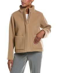 Eileen Fisher - Wool Short Coat - Lyst