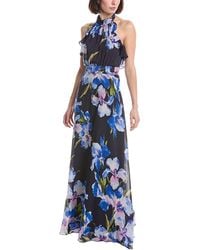 Eliza J - Sleeveless Printed Maxi Dress - Lyst