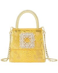 Tiffany & Fred Paris - Embossed Mini Leather Satchel - Lyst