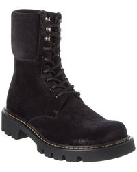 Loewe - Sierra Suede Combat Boot - Lyst