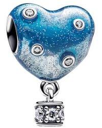 PANDORA - Moments Cz Charm - Lyst