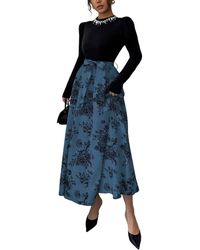 XIRELLI - Print Maxi Dress - Lyst