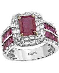Effy Fine Jewelry - 14K 3.60 Ct. Tw. Diamond & Ruby Ring - Lyst