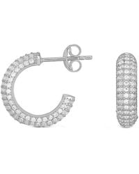 Sphera Milano - 14k Over Silver Cz Earrings - Lyst